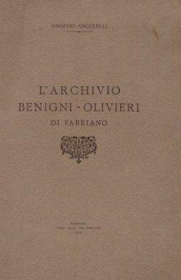 archivio benigni olivieri
